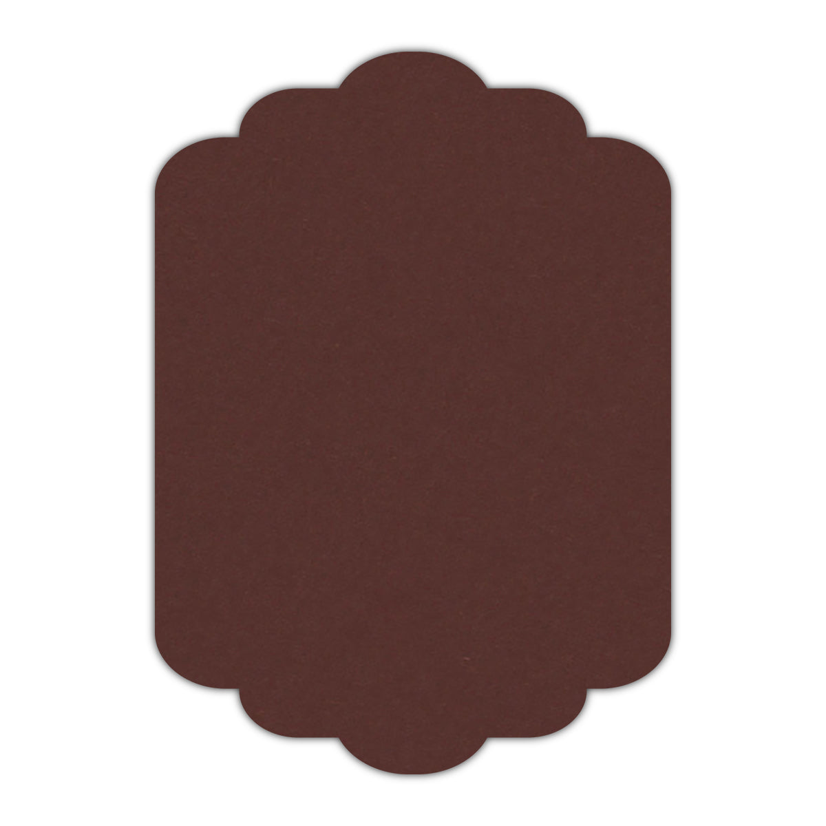 CMYK Print on Port Wine Cardstock | Shape P74 | 5.5" x 8.5"