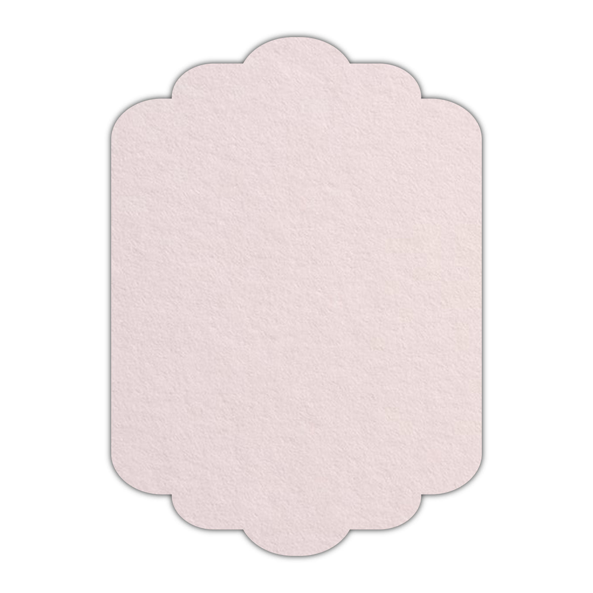CMYK Print on Powder Pink Cardstock | Shape P74 | 8.5" x 11"