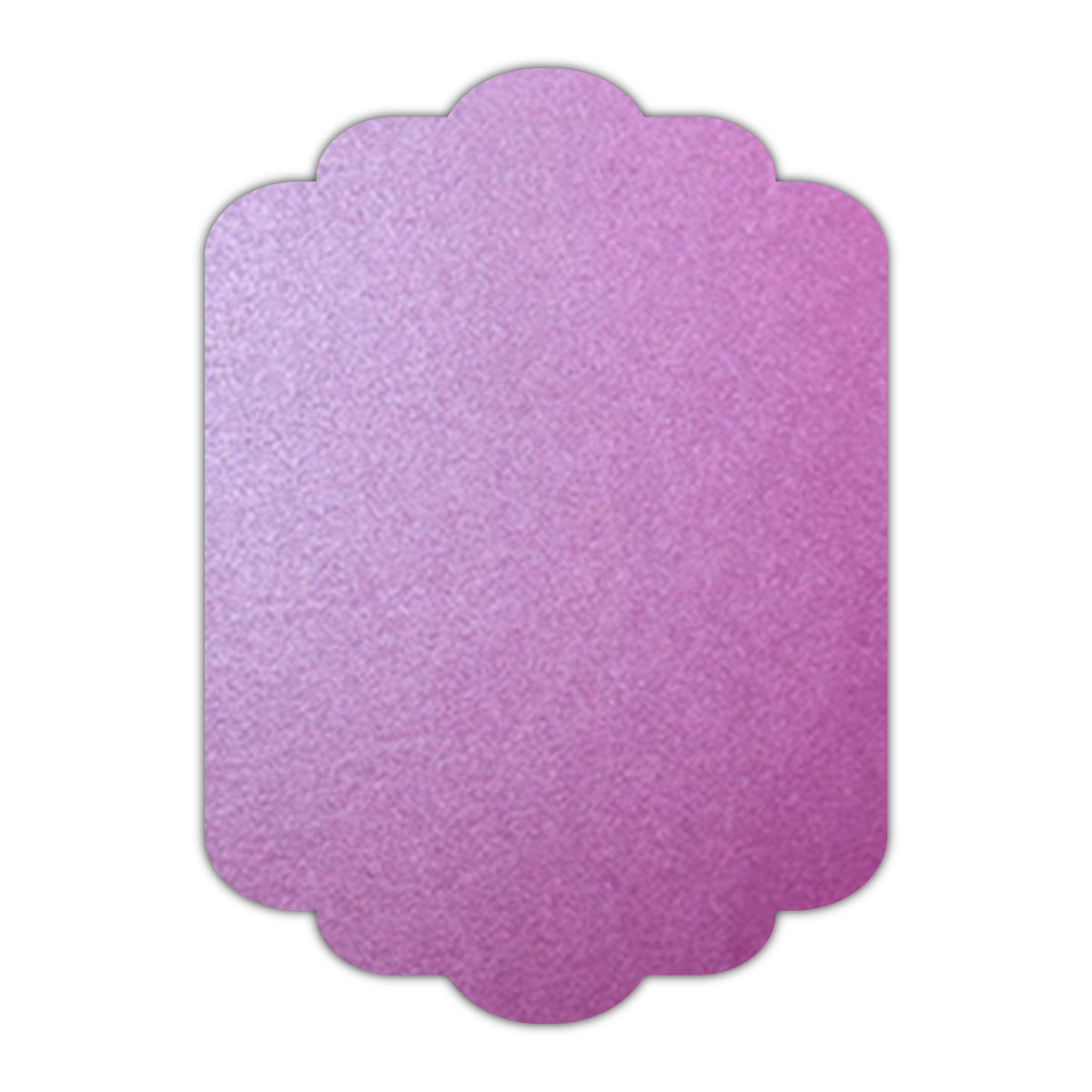 CMYK Print on Shimmer Punch Cardstock | Shape P74 | 3.5" x 5"