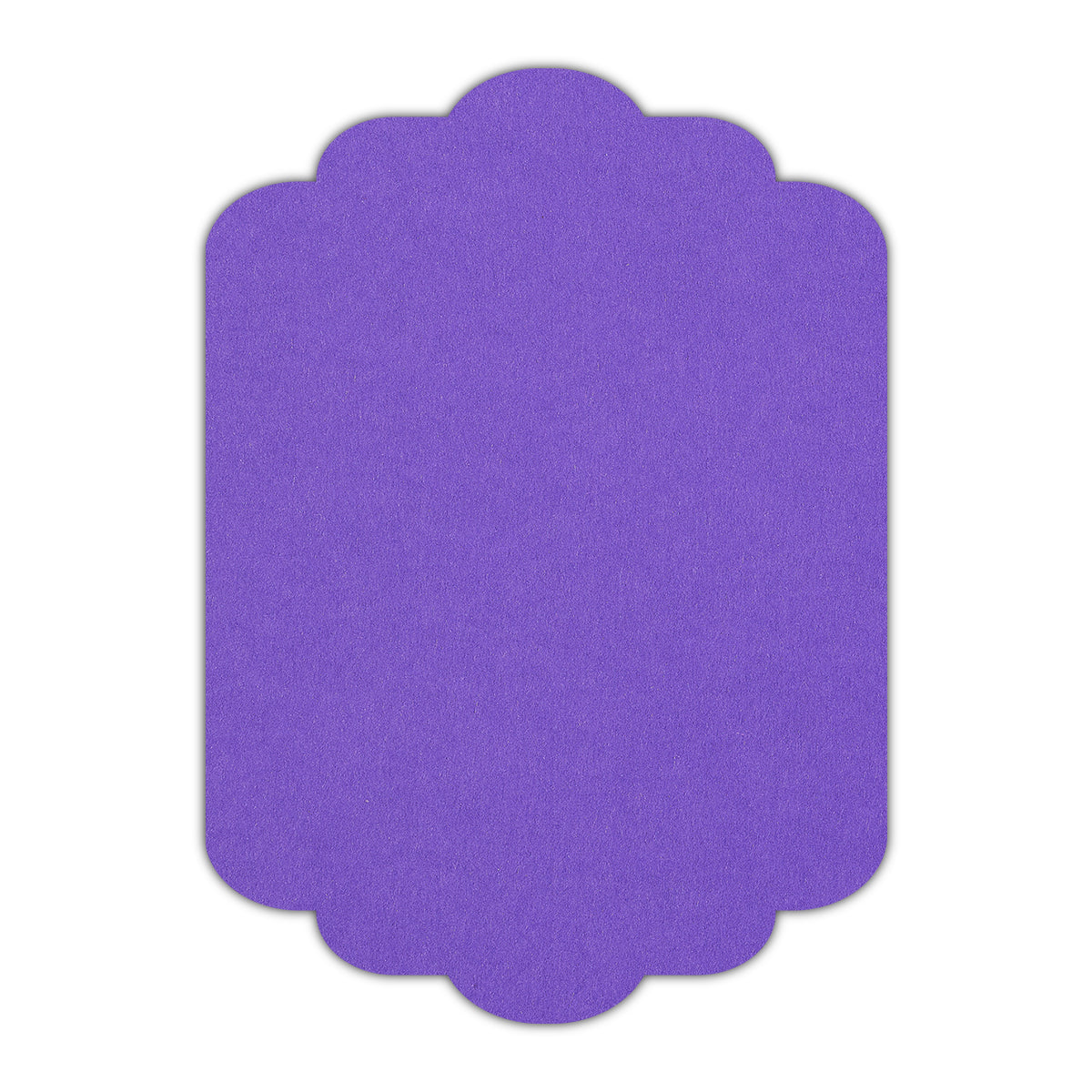CMYK Print on Purple Cardstock | Shape P74 | 2" x 3.5"