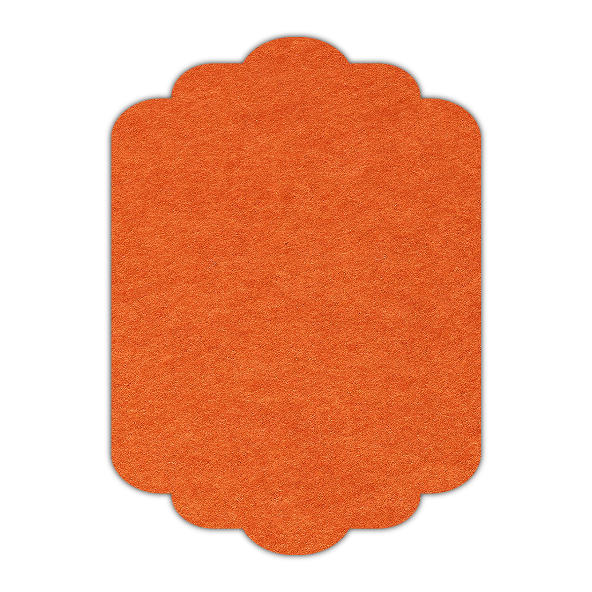 CMYK Print on Rust Cardstock | Shape P74 | 5" x 7"