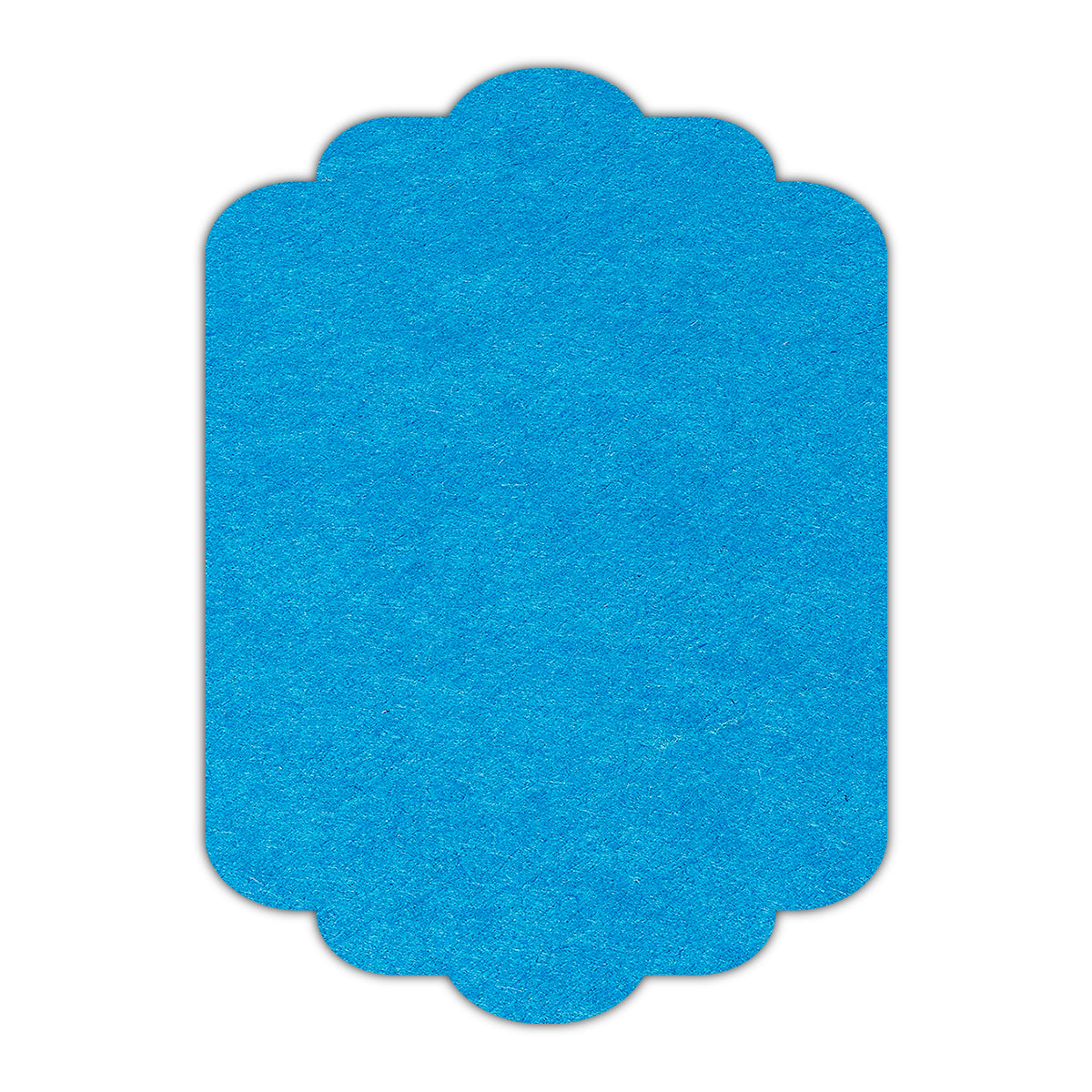 CMYK Print on Tabriz Blue Cardstock | Shape P74 | 6" x 9"