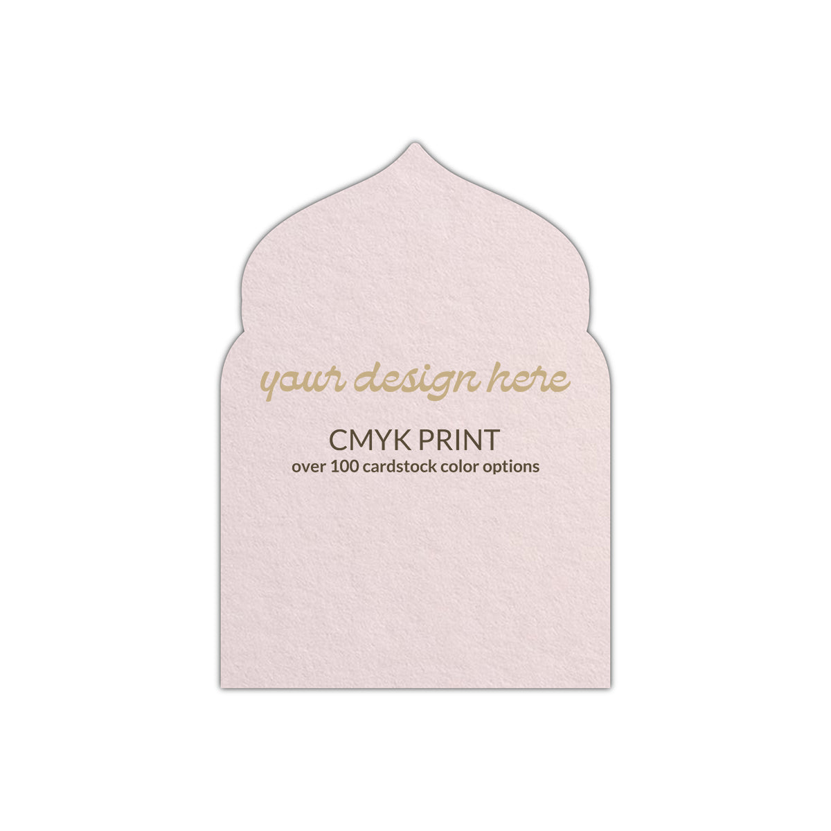 Shape P75 Diecut Card | CMYK Print | 5" x 7"