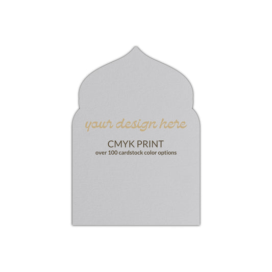 Shape P75 Diecut Card | CMYK Print | 2" x 3.5"