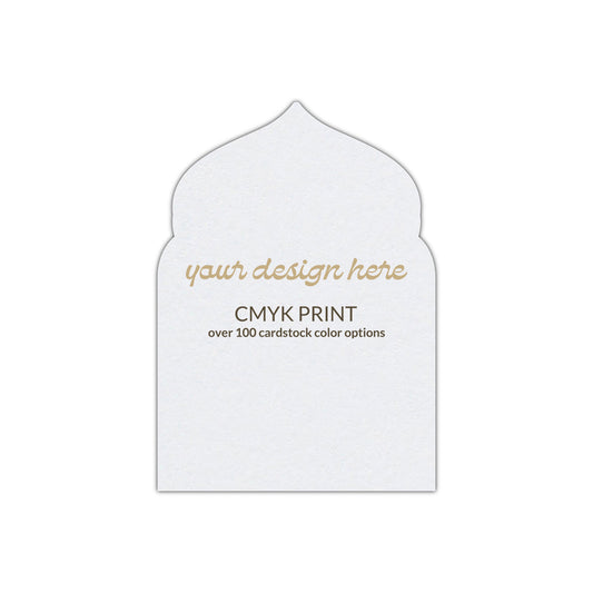 Shape P75 Diecut Card | CMYK Print | 2" x 3"