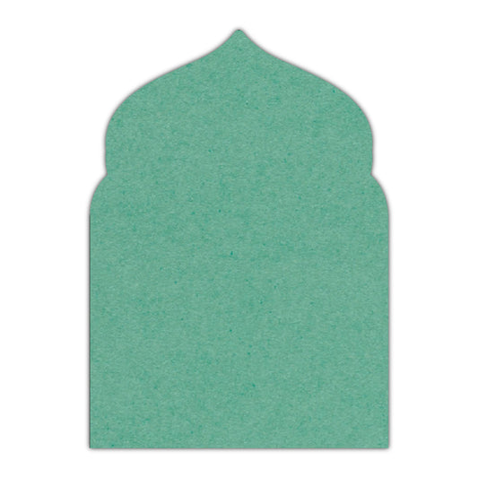 CMYK Print on Caribbean Blue Cardstock | Shape P75 | 5" x 7"