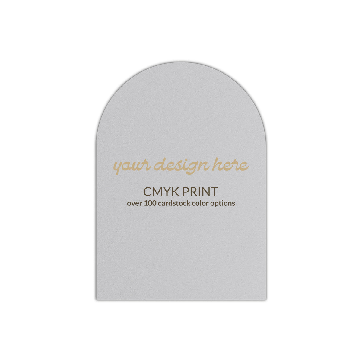 Shape P76 Diecut Card | CMYK Print | 2" x 3"