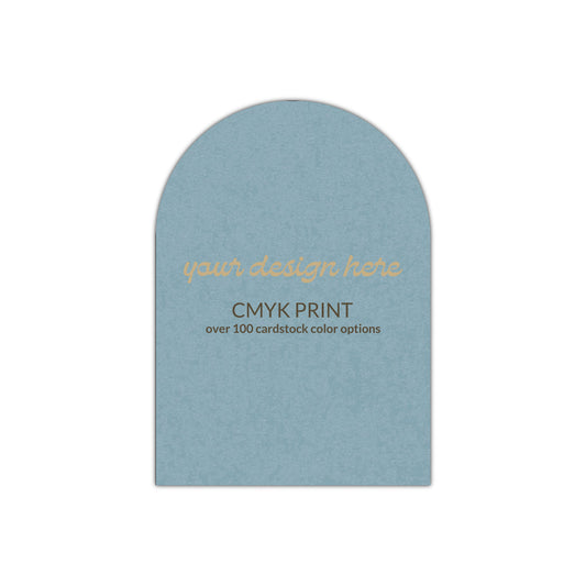 Shape P76 Diecut Card | CMYK Print | 3" x 4"