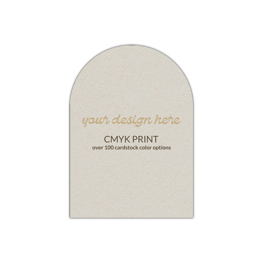 Shape P76 Diecut Card | CMYK Print | 2.5" x 3.5"