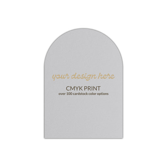Shape P76 Diecut Card | CMYK Print | 2" x 3"