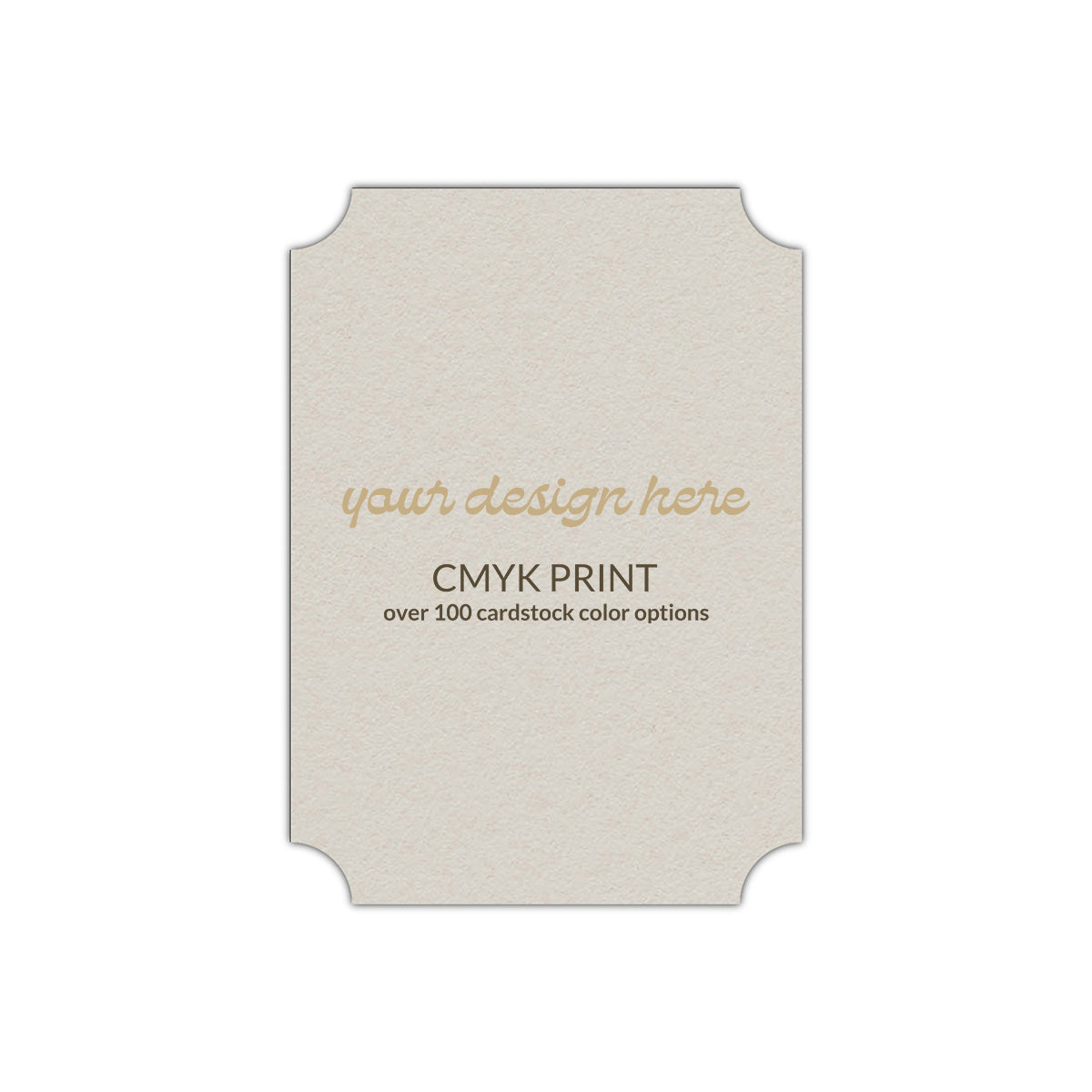 Shape P78 Diecut Card | CMYK Print | 2" x 3.5"