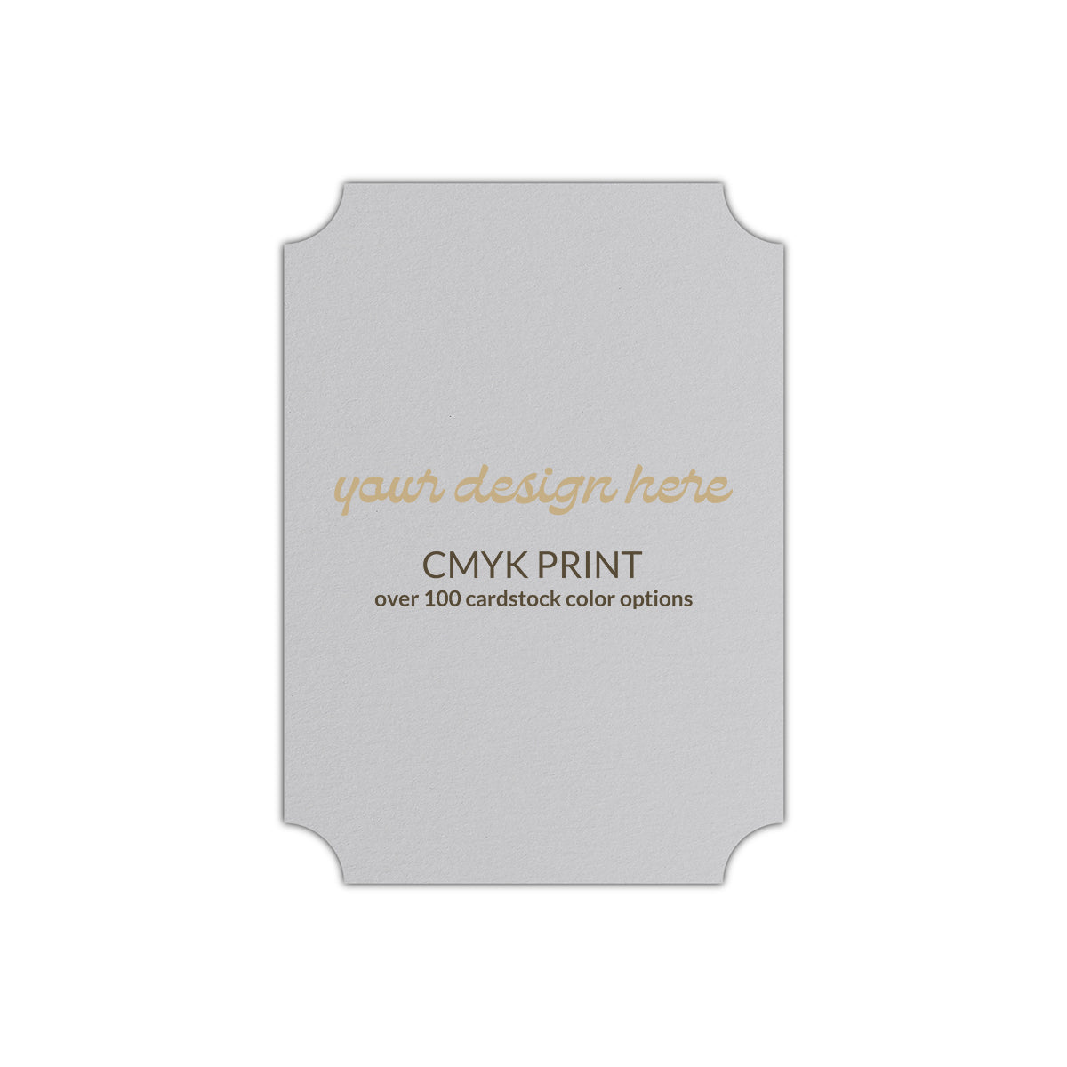 Shape P78 Diecut Card | CMYK Print | 6" x 9"
