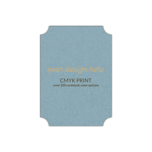 Shape P78 Diecut Card | CMYK Print | 2.5" x 3.5"
