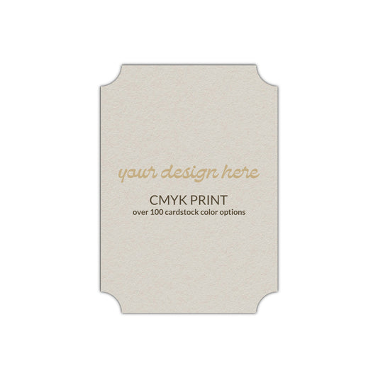 Shape P78 Diecut Card | CMYK Print | 2" x 3.5"