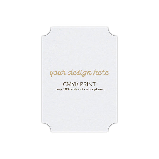 Shape P78 Diecut Card | CMYK Print | 3" x 4"