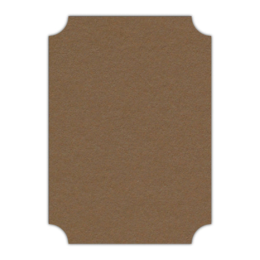 CMYK Print on Cappuccino Cardstock | Shape P78 | 11" x 14"
