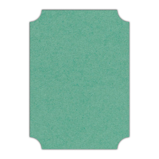 CMYK Print on Caribbean Blue Cardstock | Shape P78 | 11" x 14"