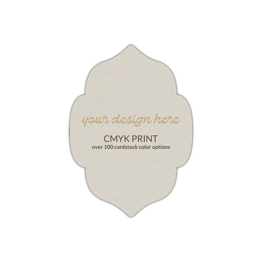Shape P7 Diecut Card | CMYK Print | 2" x 3.5"