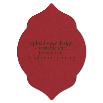 Individually Personalized Wedding Prints on Diecut Cardstock - Shape P7