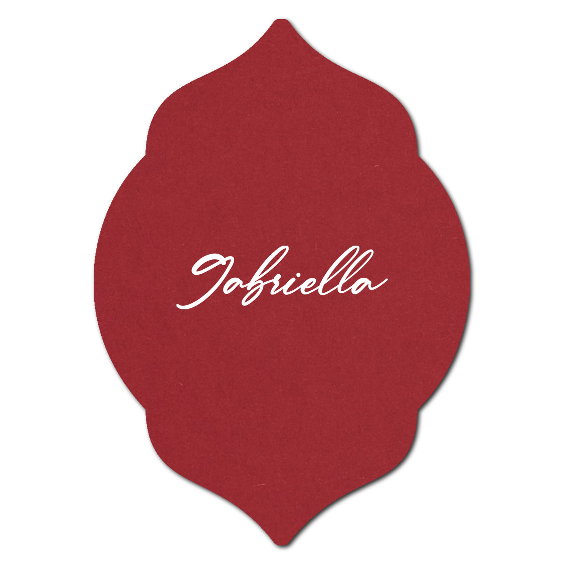 Individually Personalized Wedding Prints on Diecut Cardstock - Shape P7