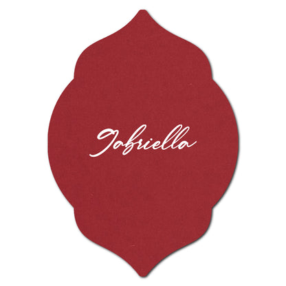 Individually Personalized Wedding Prints on Diecut Cardstock - Shape P7