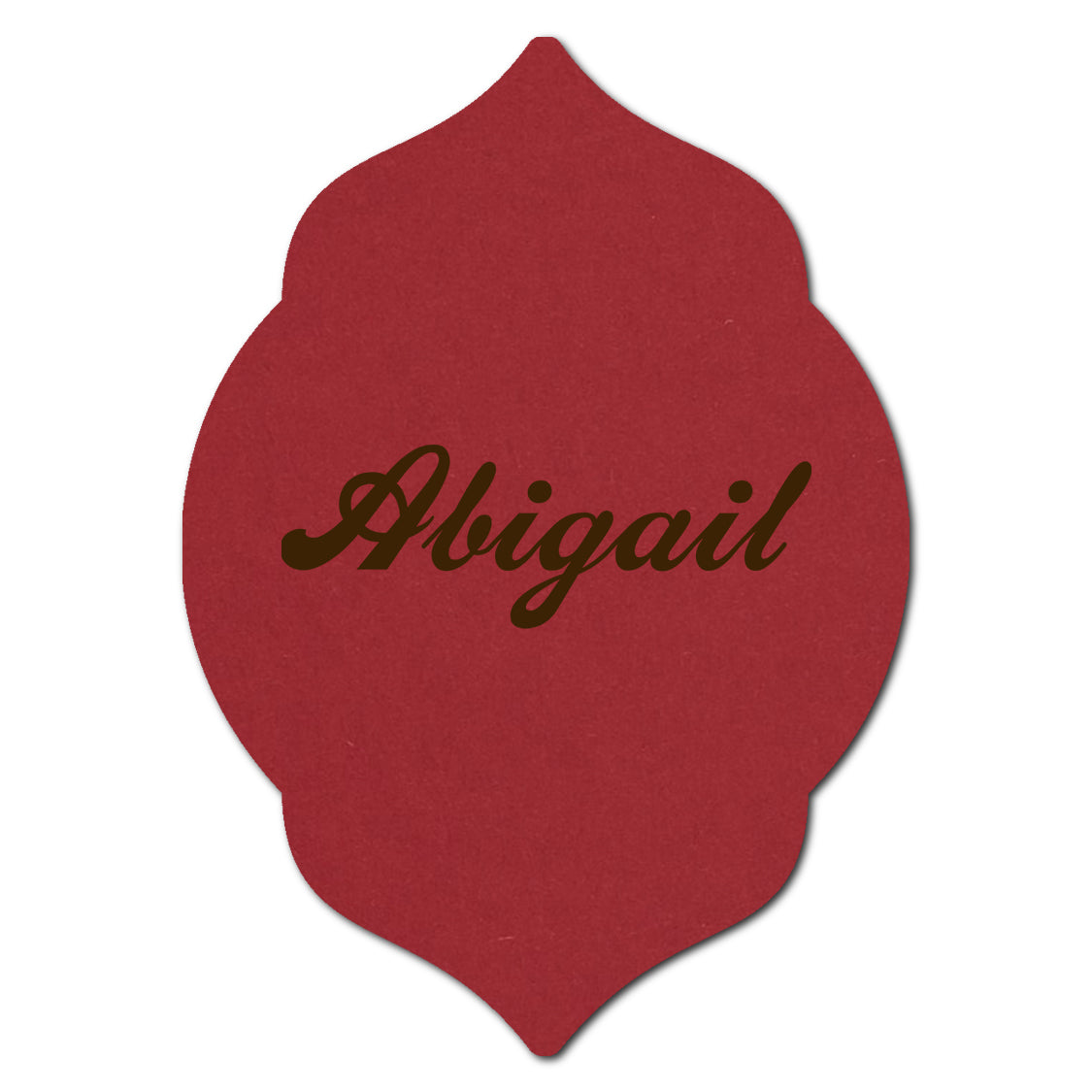 Individually Personalized Wedding Prints on Diecut Cardstock - Shape P7