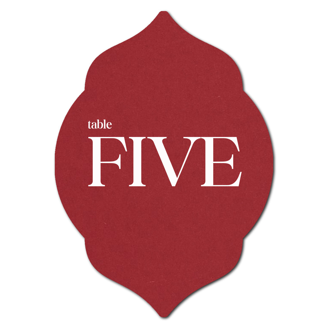 Individually Personalized Wedding Prints on Diecut Cardstock - Shape P7