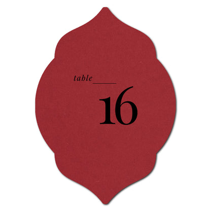 Individually Personalized Wedding Prints on Diecut Cardstock - Shape P7