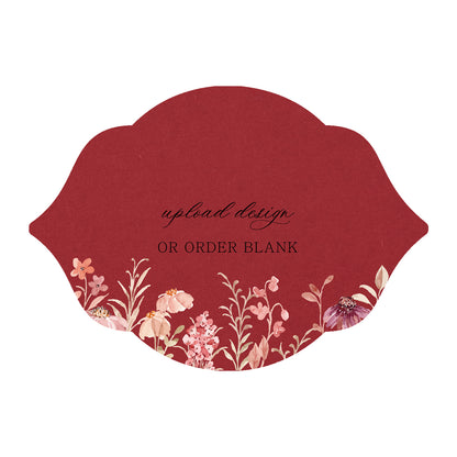 Custom Wedding Prints on Diecut Shaped Cardstock | Shape P7