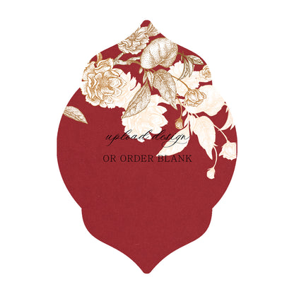 Custom Wedding Prints on Diecut Shaped Cardstock | Shape P7
