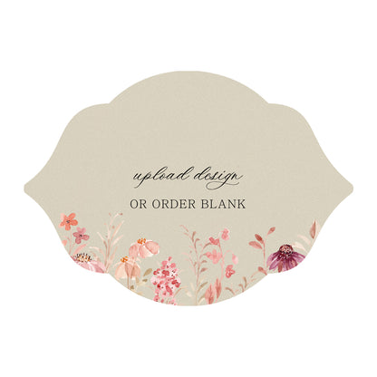 Custom Wedding Prints on Diecut Shaped Cardstock | Shape P7
