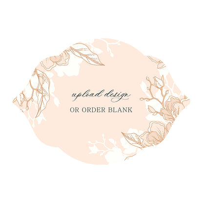 Custom Wedding Prints on Diecut Shaped Cardstock | Shape P7