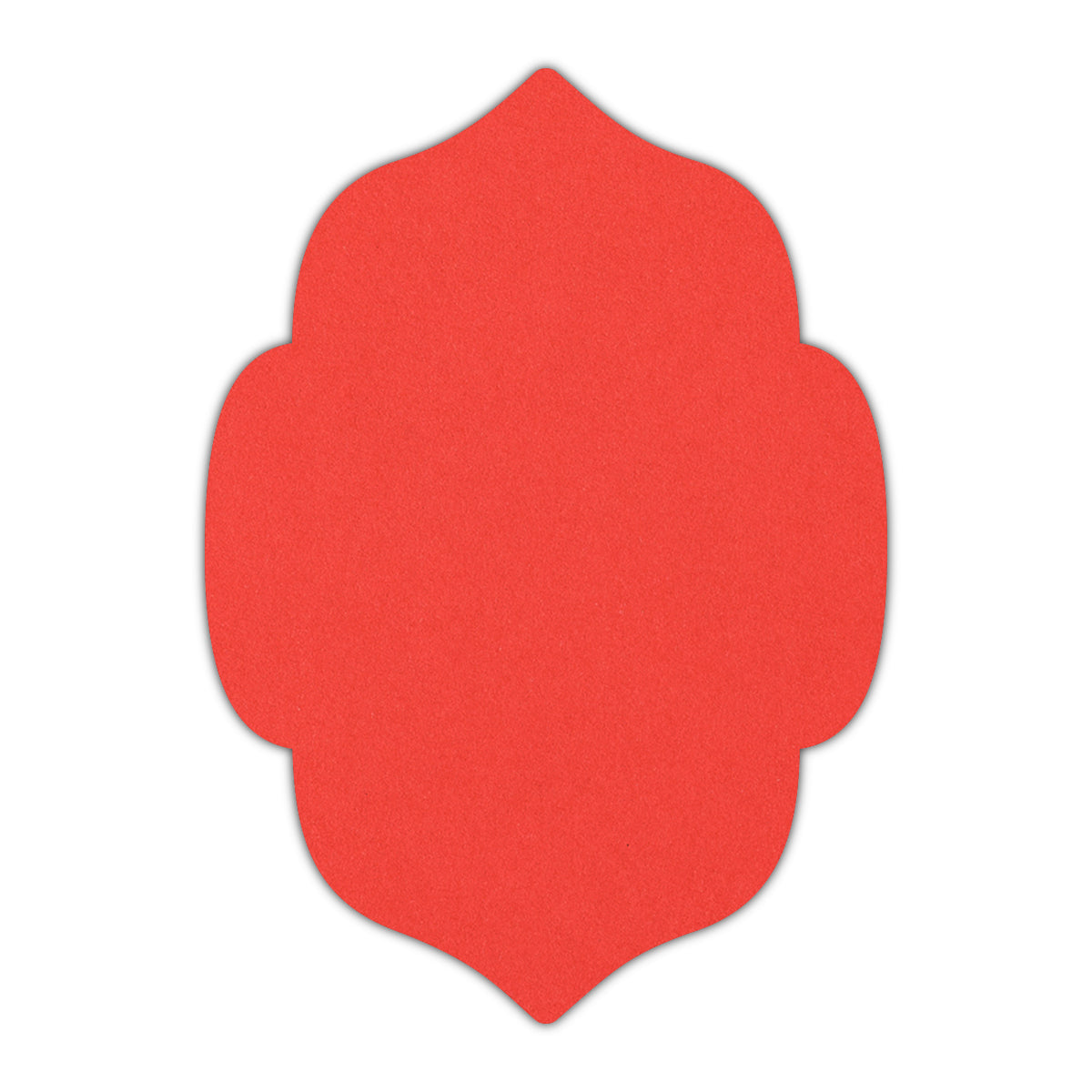 CMYK Print on Bright Red Cardstock | Shape P7 | 6" x 9"