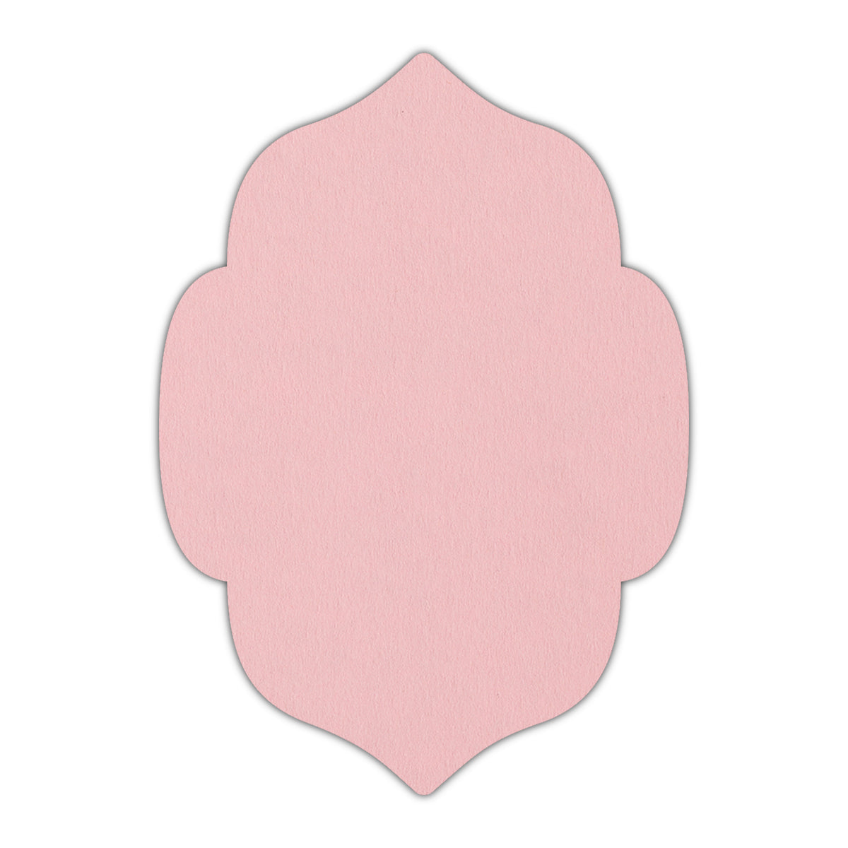 CMYK Print on Candy Pink Cardstock | Shape P7 | 3" x 5"