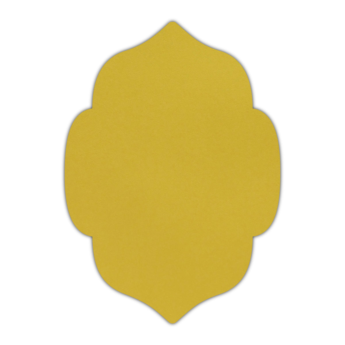 CMYK Print on Shimmer Fine Gold Cardstock | Shape P7 | 3" x 5"
