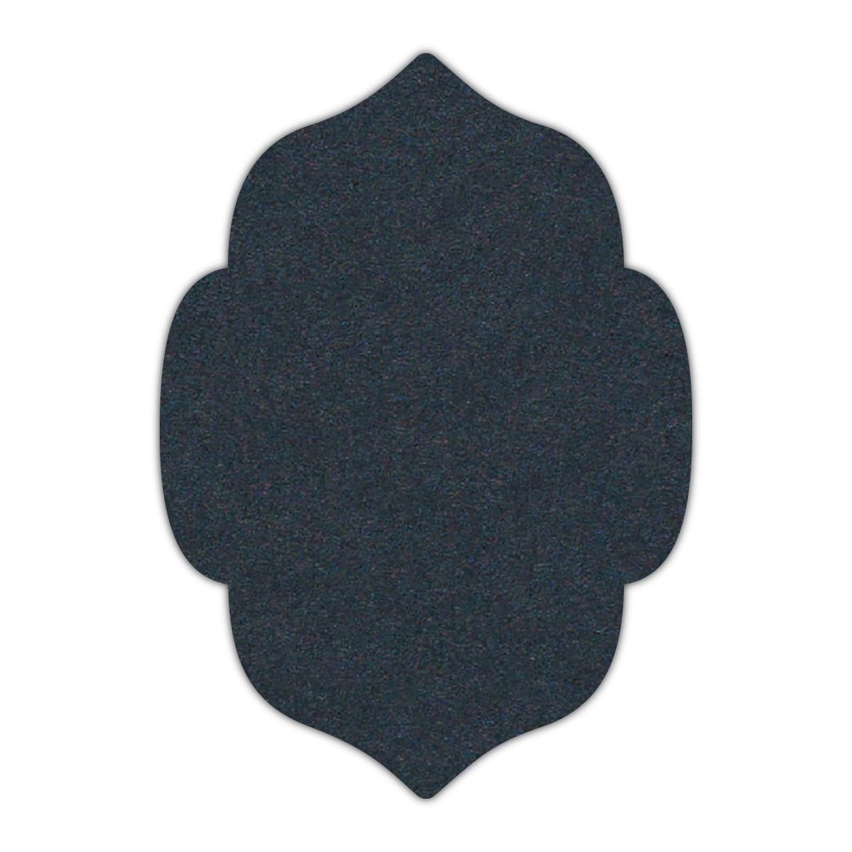 CMYK Print on Navy Blue Cardstock | Shape P7 | 2" x 3"