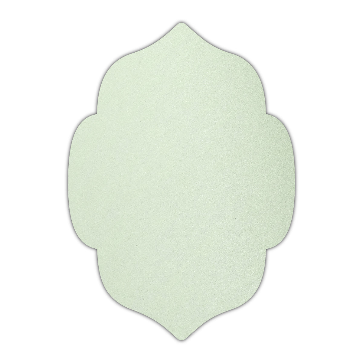 CMYK Print on Pistachio Cardstock | Shape P7 | 3" x 5"