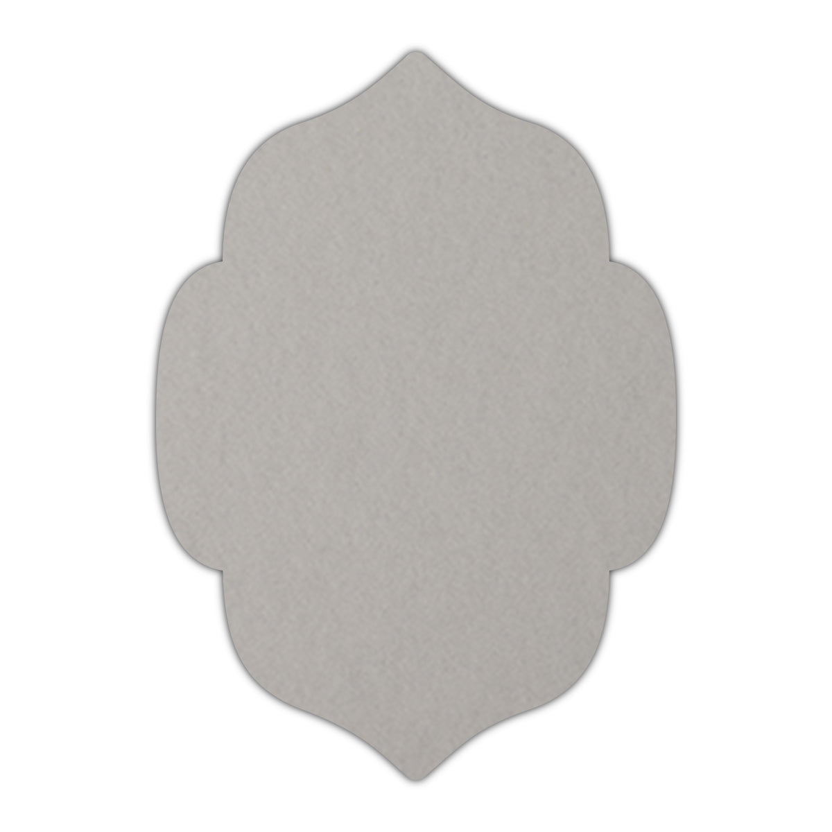 CMYK Print on Real Grey Cardstock | Shape P7 | 2" x 3.5"