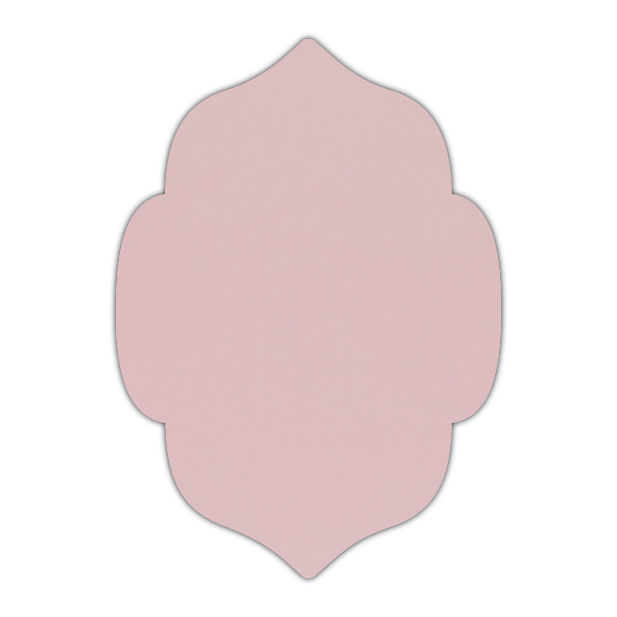 CMYK Print on Shimmer Rose Quartz Cardstock | Shape P7 | 8" x 10"