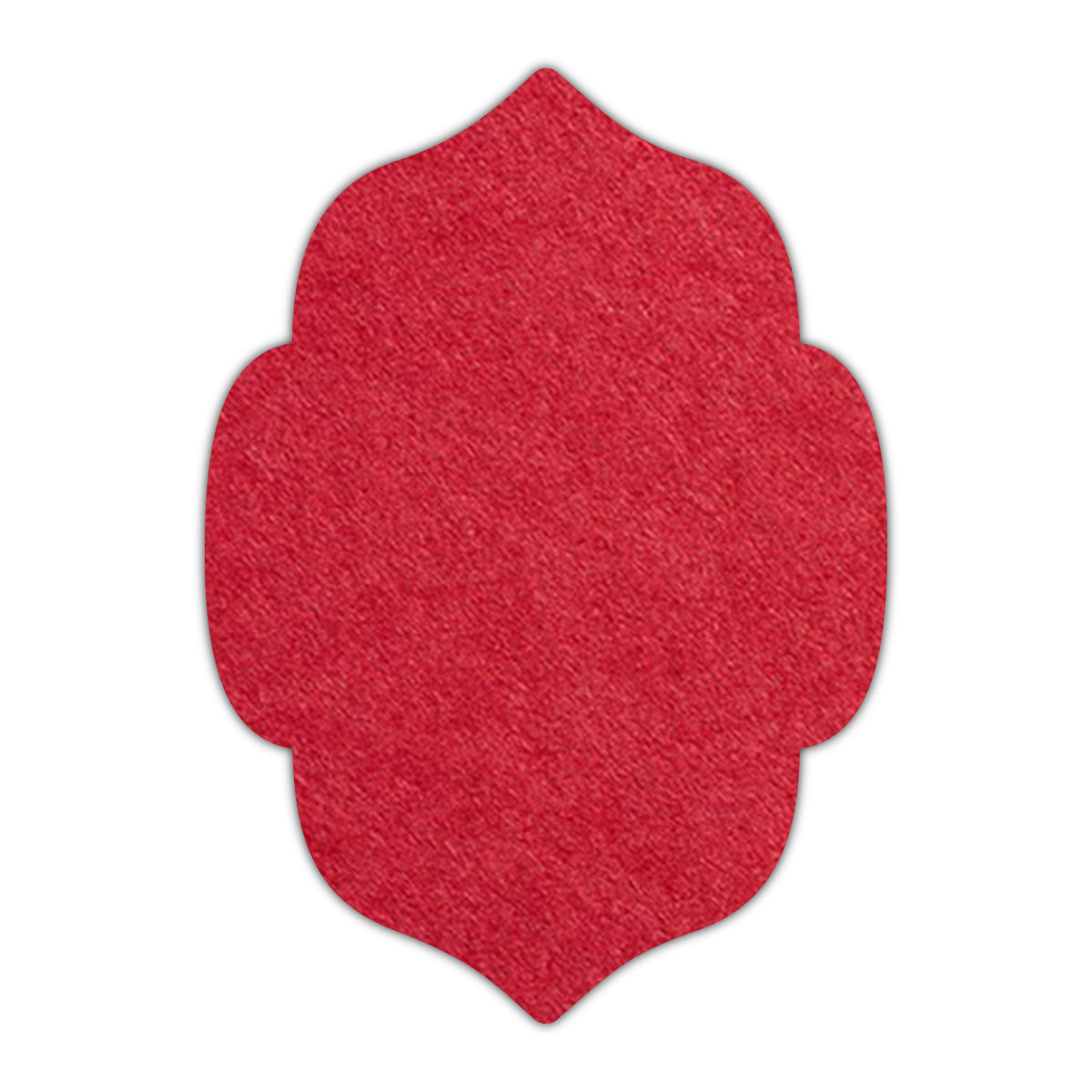 CMYK Print on Scarlet Red Cardstock | Shape P7 | 3" x 4"