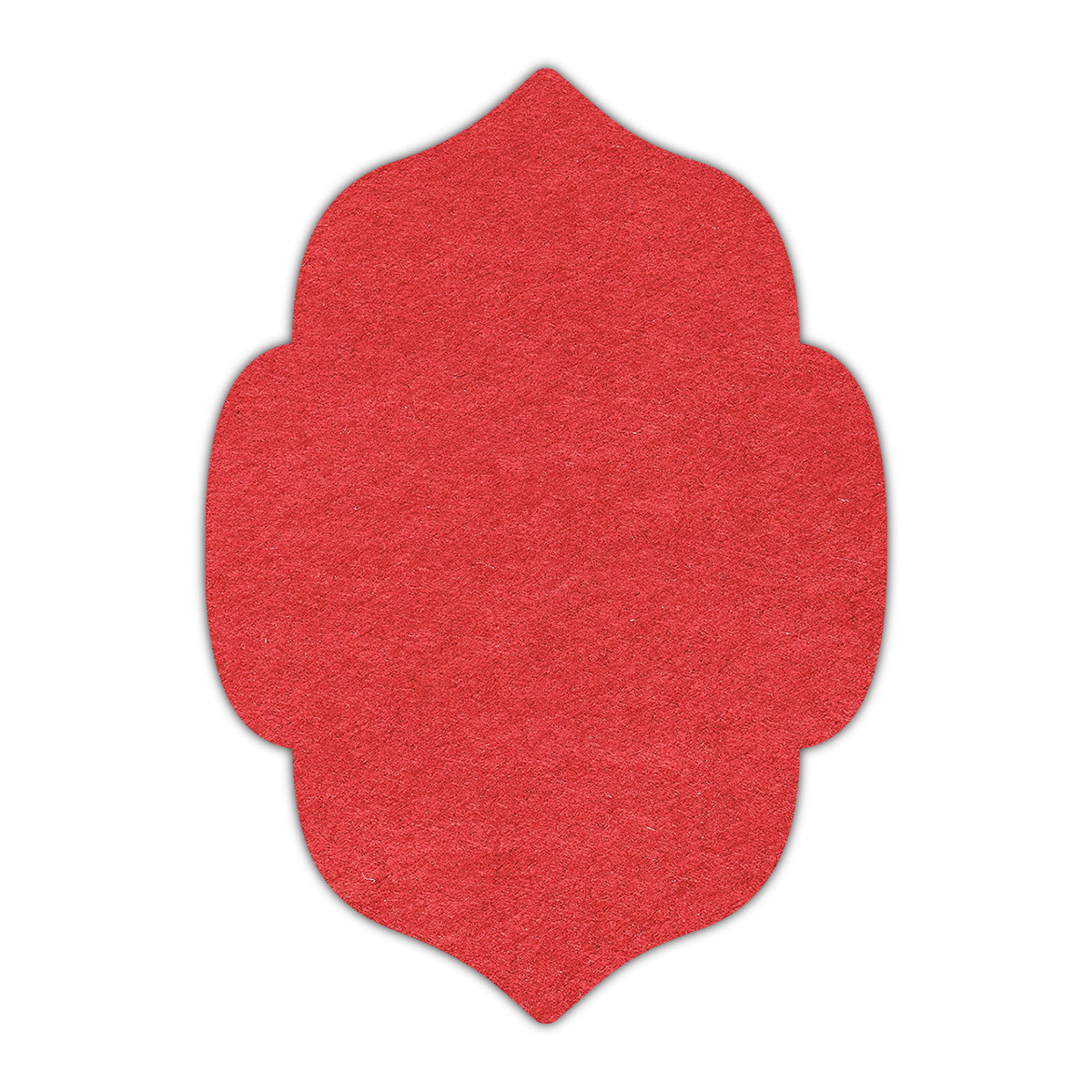 CMYK Print on Vermilion Cardstock | Shape P7 | 2" x 3"