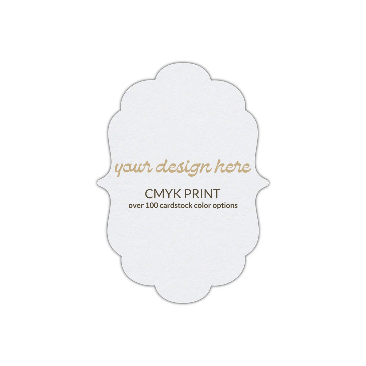 Shape P8 Diecut Card | CMYK Print | 8" x 10"
