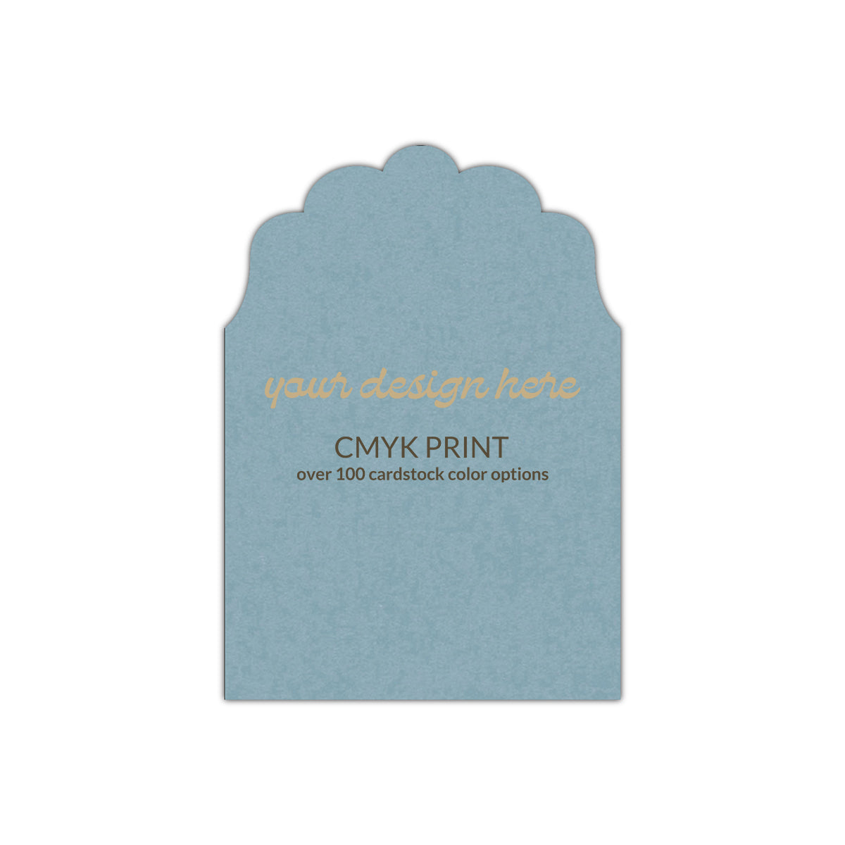 Shape P80 Diecut Card | CMYK Print | 2" x 3.5"