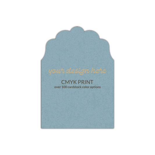 Shape P80 Diecut Card | CMYK Print | 2" x 3"