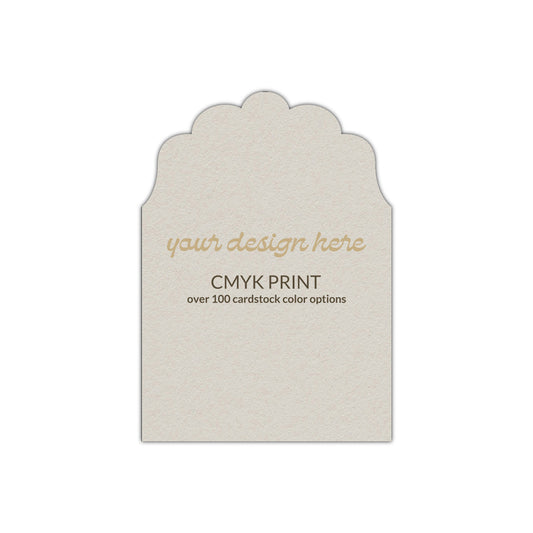 Shape P80 Diecut Card | CMYK Print | 2" x 3"