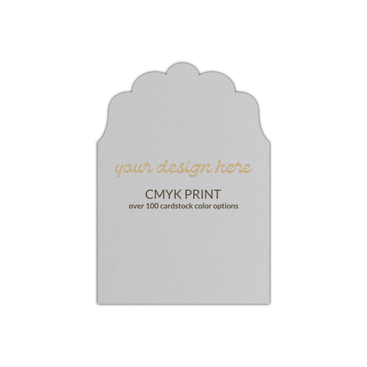 Shape P80 Diecut Card | CMYK Print | 2.5" x 3.5"