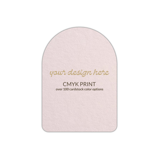 Shape P81 Diecut Card | CMYK Print | 2.5" x 3.5"