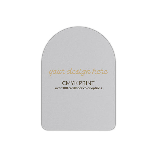 Shape P81 Diecut Card | CMYK Print | 2" x 3.5"