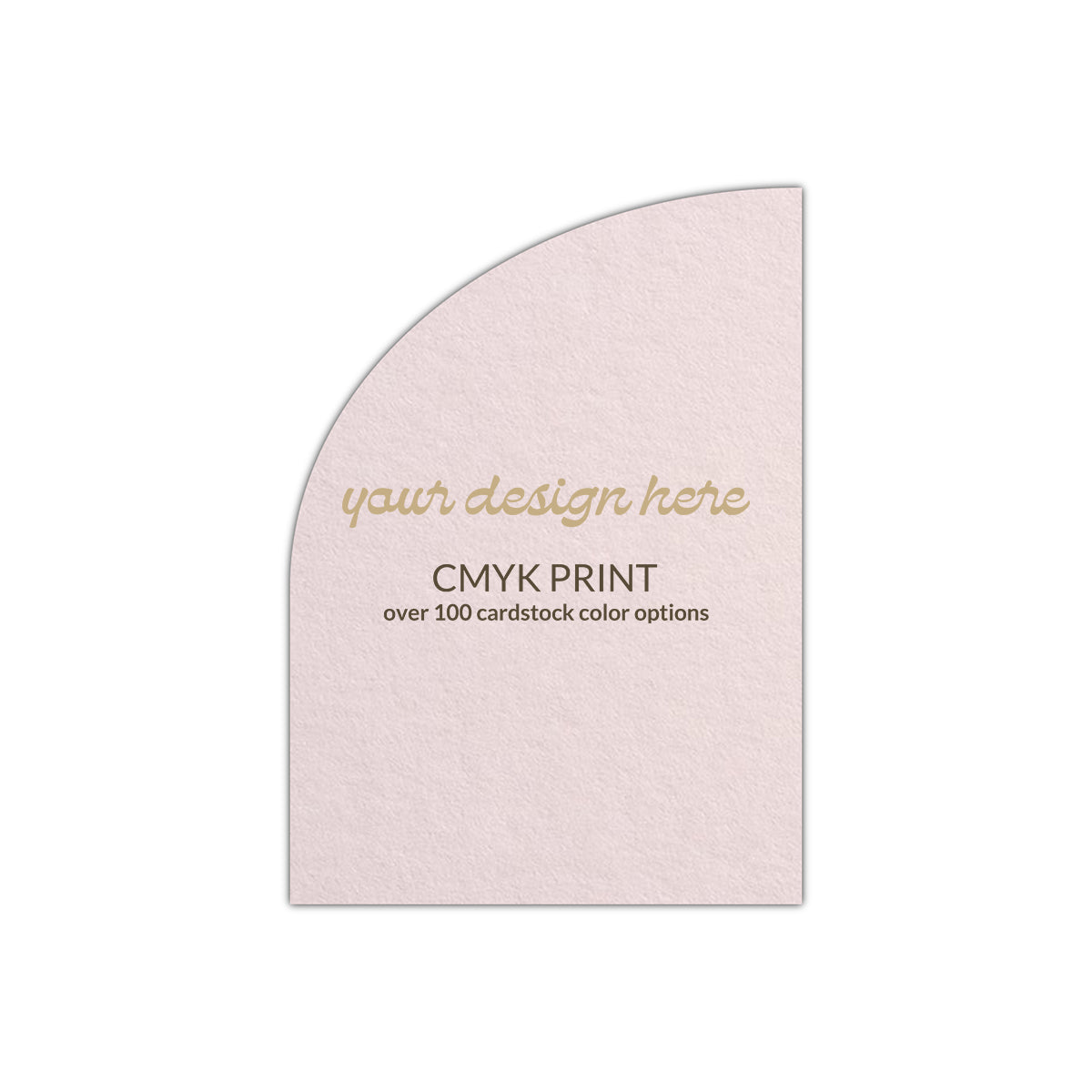 Shape P82 Diecut Card | CMYK Print | 4.25" x 5.5"