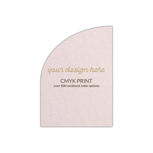 Shape P82 Diecut Card | CMYK Print | 2" x 3.5"